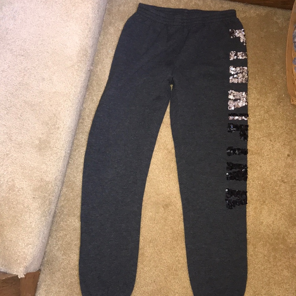 PINK skinny banded sweatpants